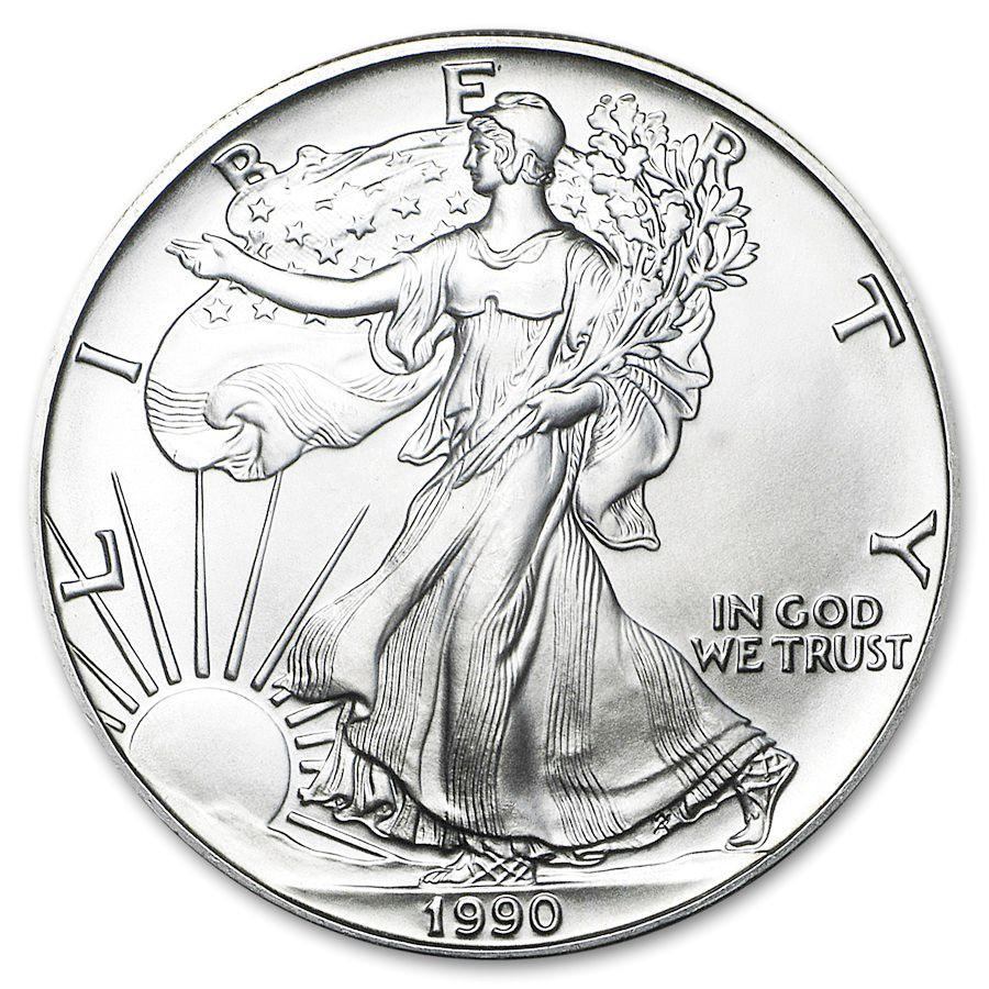 Strieborná minca American Silver Eagle 1 oz (1990)