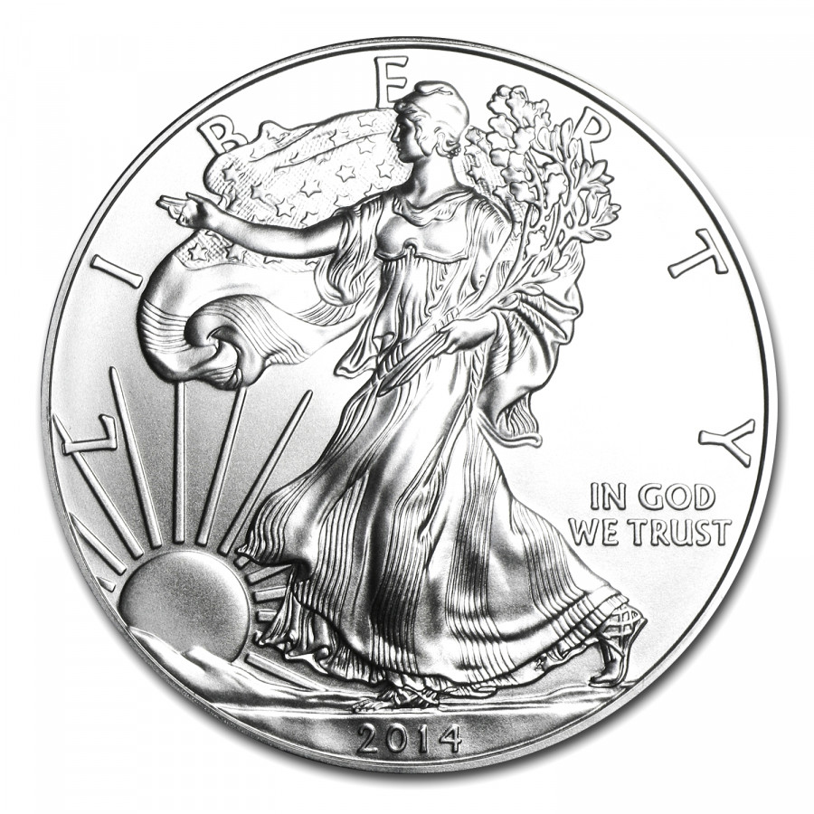 Strieborná minca American Silver Eagle 1 oz (2014)