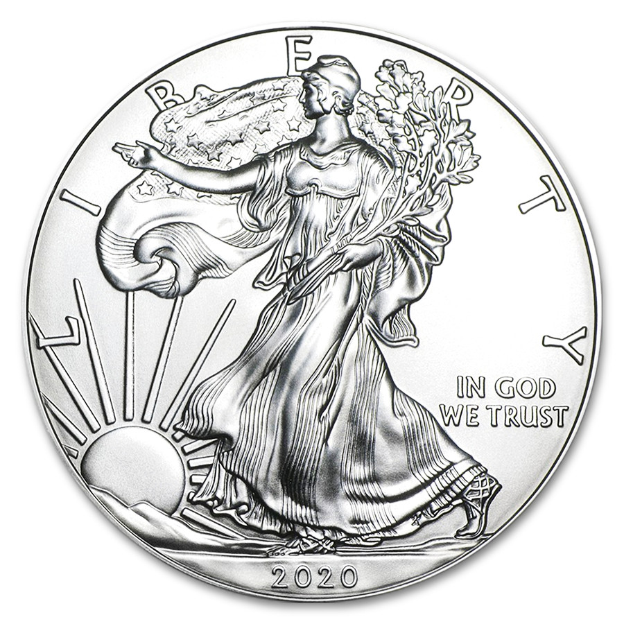 Strieborná minca American Silver Eagle 1 oz (2020)