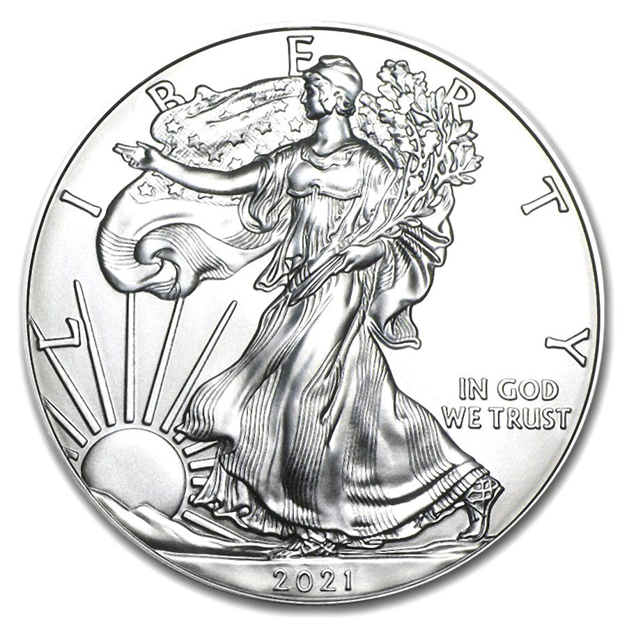 Strieborná minca American Silver Eagle 1 oz (2021) Type1