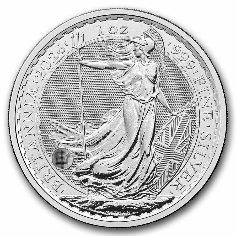 Strieborná minca Britannia 1 oz (2026) Strieborná minca Britannia 1 oz (2026)