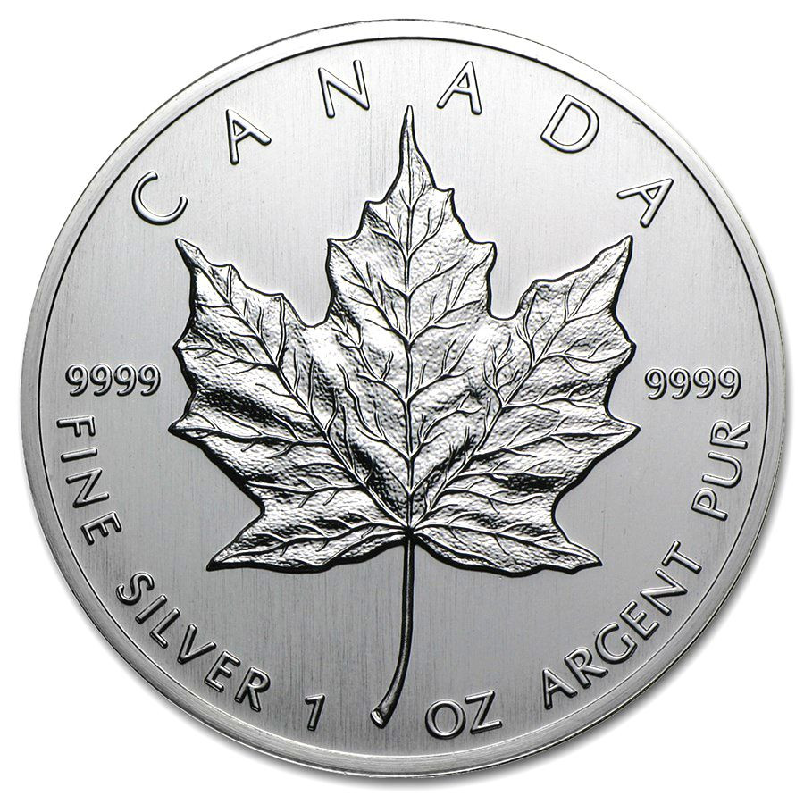 Strieborná minca Canadian Maple Leaf 1 oz (1988)