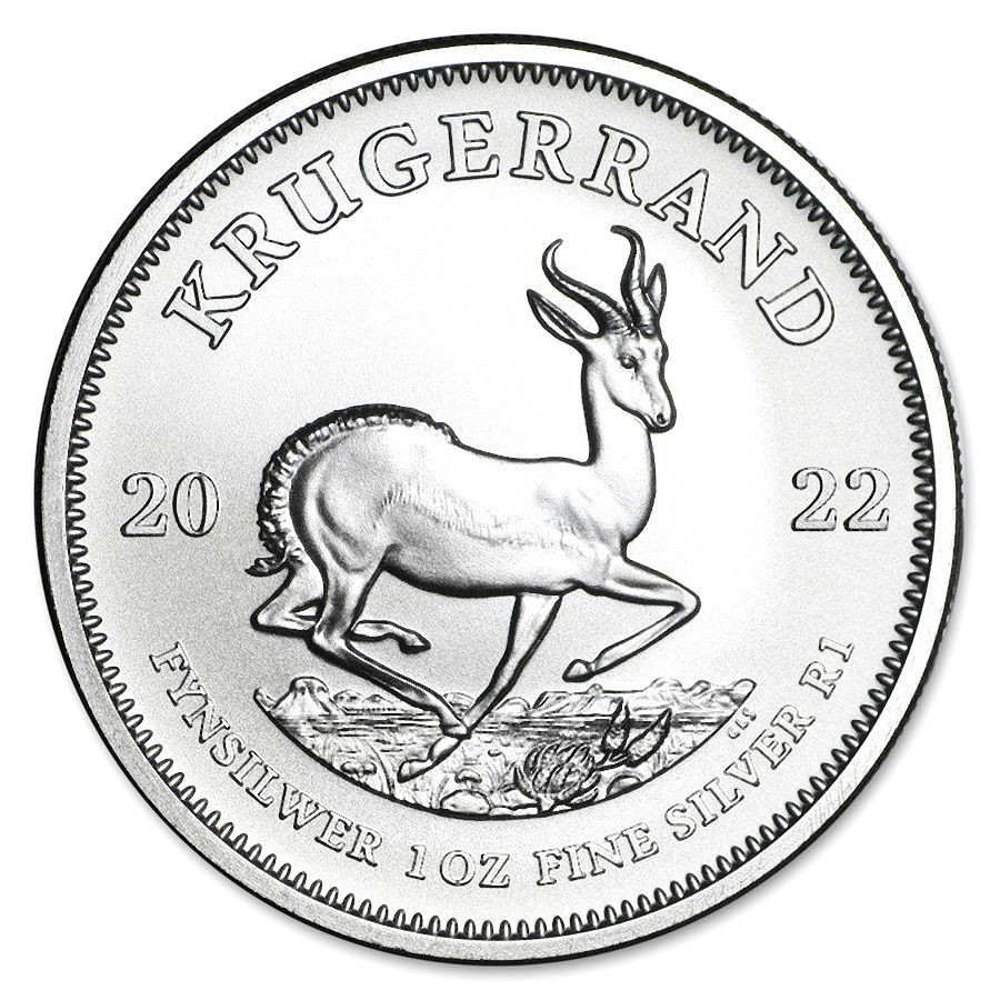 Stříbrná mince Krugerrand 1 oz (2022) Stříbrná mince Krugerrand 1 oz (2022)