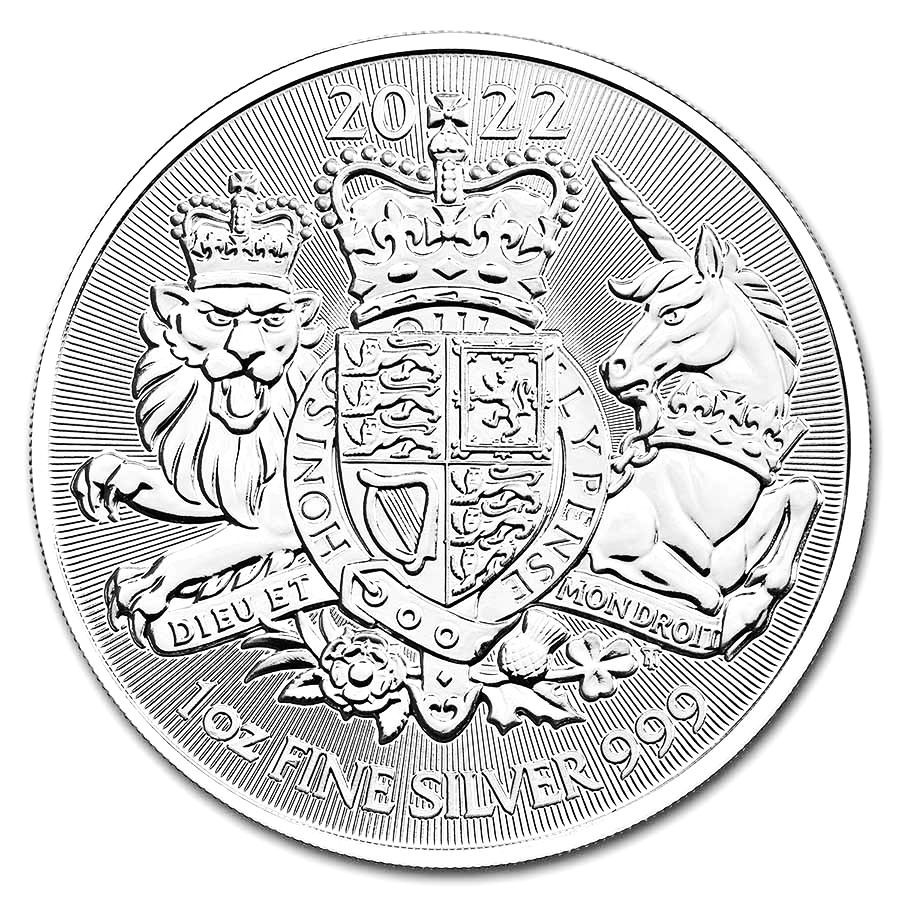 Strieborná minca Royal Arms 1 oz (2022)