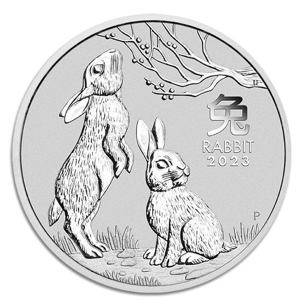 Strieborná minca Year of the Rabbit - Rok Králíka 1 oz (2023)