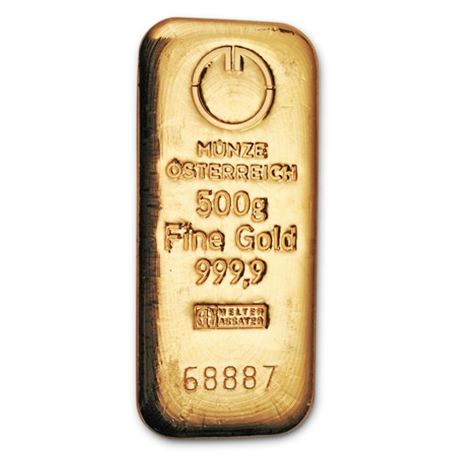 Zlatá tehla 500g Münze Österreich