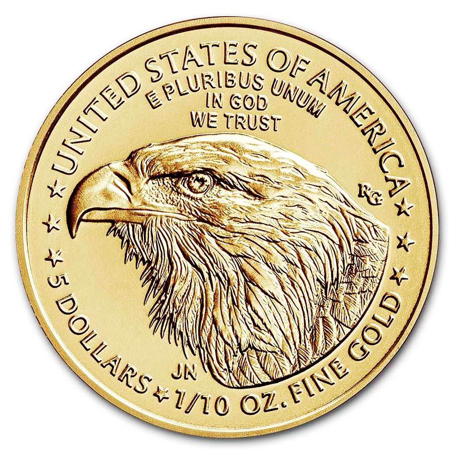 Zlatá minca American Gold Eagle 1/10 oz Type2