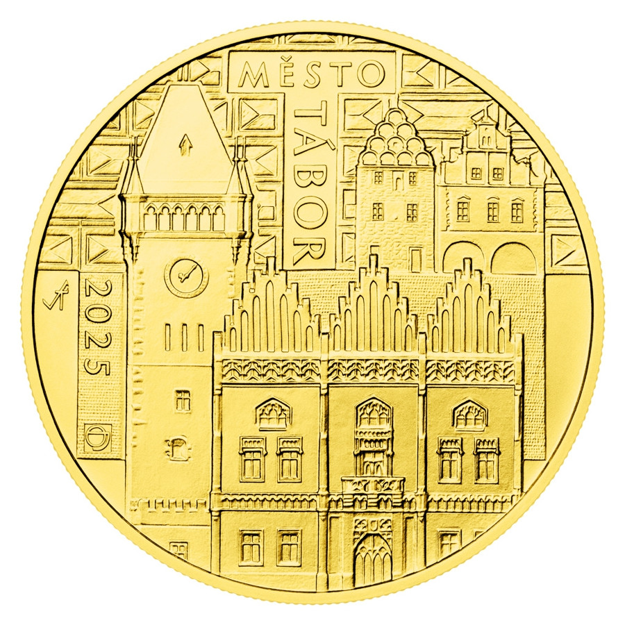 Zlatá minca ČNB 5.000 Kč Tábor STANDARD 1/2 oz Zlatá minca ČNB 5.000 Kč Tábor STANDARD 1/2 oz