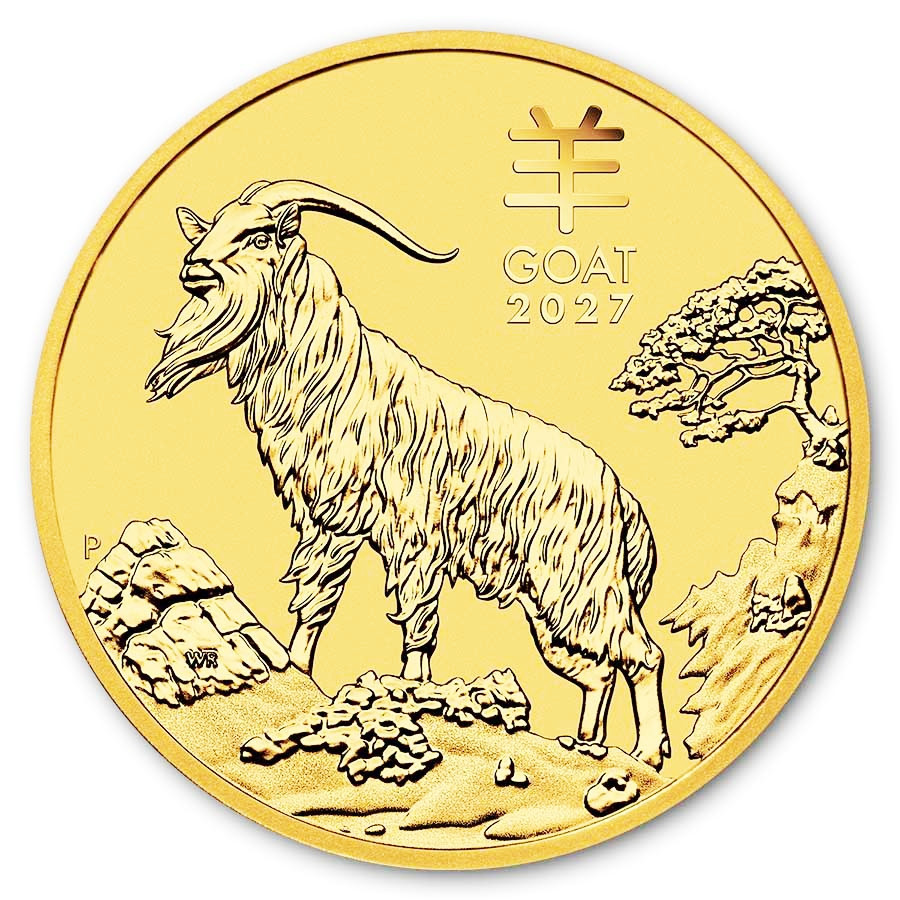 Zlatá minca Year of the Goat - Rok Kozy 1/4 oz (2027) Zlatá minca Year of the Goat - Rok Kozy 1/4 oz (2027)