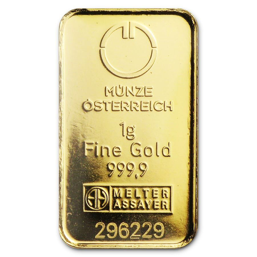 Zlatý zliatok 1g Münze Österreich - Kinebar