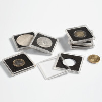 Štvorcová plastová kapsule Quadrum (39) na strieborné mince Maple, Britannia, Krugerrand