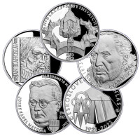 Zvýhodnená sada 5 strieborných mincí ČNB 200 CZK 2023 PROOF