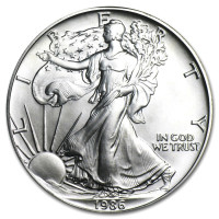 Strieborná minca American Silver Eagle 1 oz (1986)