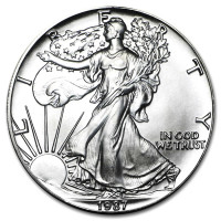 Strieborná minca American Silver Eagle 1 oz (1987)