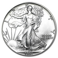 Strieborná minca American Silver Eagle 1 oz (1991)