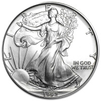 Strieborná minca American Silver Eagle 1 oz (1992)