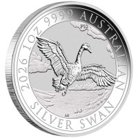 Strieborná minca Australian Swan 1 oz (2026) 10. výročie