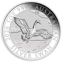 Strieborná minca Australian Swan 1 oz (2026) 10. výročie