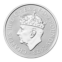 Strieborná minca Britannia 1 oz Korunovácia (2023)
