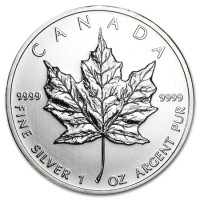 Strieborná minca Canadian Maple Leaf 1 oz (2010)