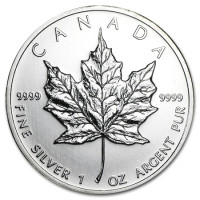 Strieborná minca Canadian Maple Leaf 1 oz (2010)