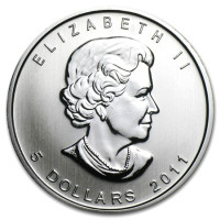 Strieborná minca Canadian Maple Leaf 1 oz (2011)