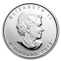 Strieborná minca Canadian Maple Leaf 1 oz (2012)