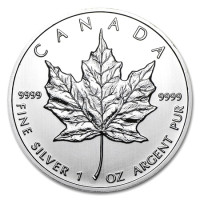 Strieborná minca Canadian Maple Leaf 1 oz (2012)
