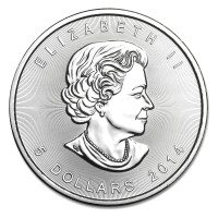 Strieborná minca Canadian Maple Leaf 1 oz (2014)