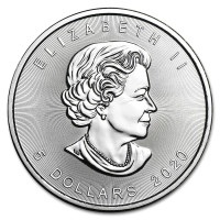 Strieborná minca Canadian Maple Leaf 1 oz (2020)