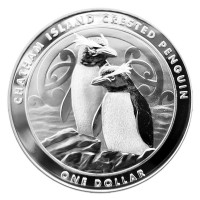 Strieborná minca Chatham Island Crested Penguin 1 oz (2020)