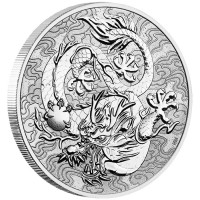 Strieborná minca Chinese Myths and Legends Dragon 1 oz (2021)