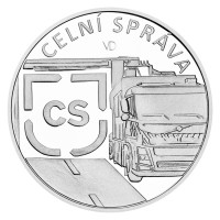 Strieborná minca 100 Kč Colná správa PROOF
