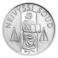 Strieborná minca 100 Kč Najvyšší súd PROOF