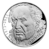 Strieborná minca ČNB 200 Kč 150. výročie narodenia Maxa Švabinského PROOF