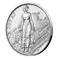 Strieborná minca ČNB 200 Kč 150. výročie narodenia Maxa Švabinského STANDARD