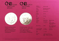 Strieborná minca ČNB 200 Kč Josef Karel Matocha vymenovaný za olomouckého arcibiskupa STANDARD