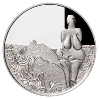 Strieborná minca ČNB 200 Kč Věstonická Venuša 100. výročie objavenia plastiky PROOF