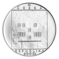 Strieborná minca ČNB 200Kč Adolf Loos stand