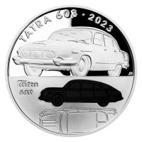 Strieborná minca ČNB 500 Kč Osobný automobil Tatra 603 PROOF
