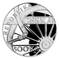 Strieborná minca ČNB 500 Kč Parná lokomotíva Š498 Albatros PROOF