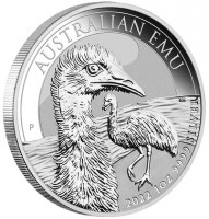 Strieborná minca Emu 1 oz (2022)