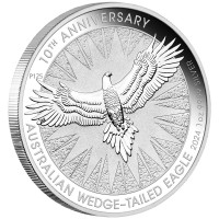 Strieborná minca  - Orol klínoocasý - Wedge-tailed Eagle 1 oz (2023) - 10. VÝROČIE