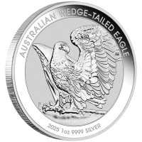 Strieborná minca  - Orol klínoocasý - Wedge-tailed Eagle 1 oz (2025)