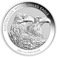 Strieborná minca  - Orol klínoocasý - Wedge-tailed Eagle 1 oz (2026)