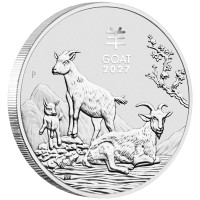 Strieborná minca Year of the Goat - Rok kozy 1 oz (2027)