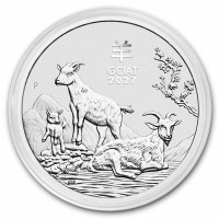 Strieborná minca Year of the Goat - Rok kozy 1 oz (2027)