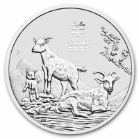 Strieborná minca Year of the Goat - Rok kozy 1 oz (2027)