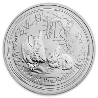 Strieborná minca Year of the Rabbit - Rok Králíka 1 oz (2011)