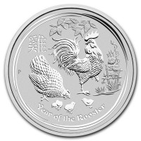 Strieborná minca Year of the Rooster - Rok Kohúta 1 oz (2017)